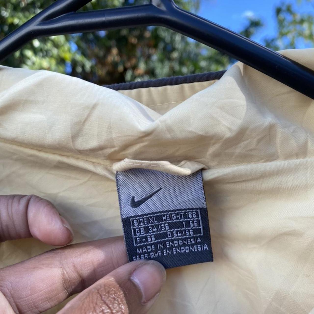 Nike Women's Yellow and Brown Coat Depop