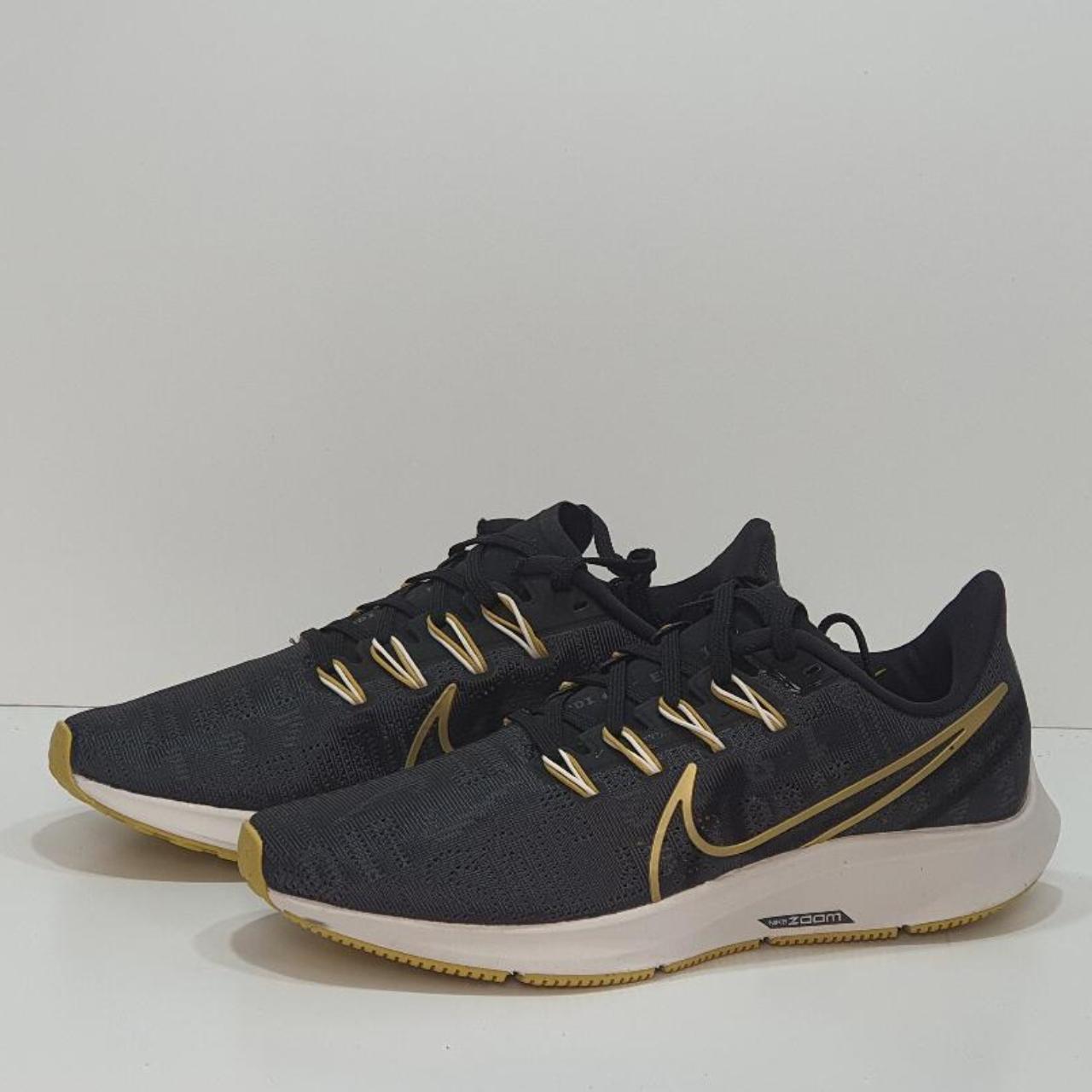 Nike air zoom pegasus 36 premium black shop and gold