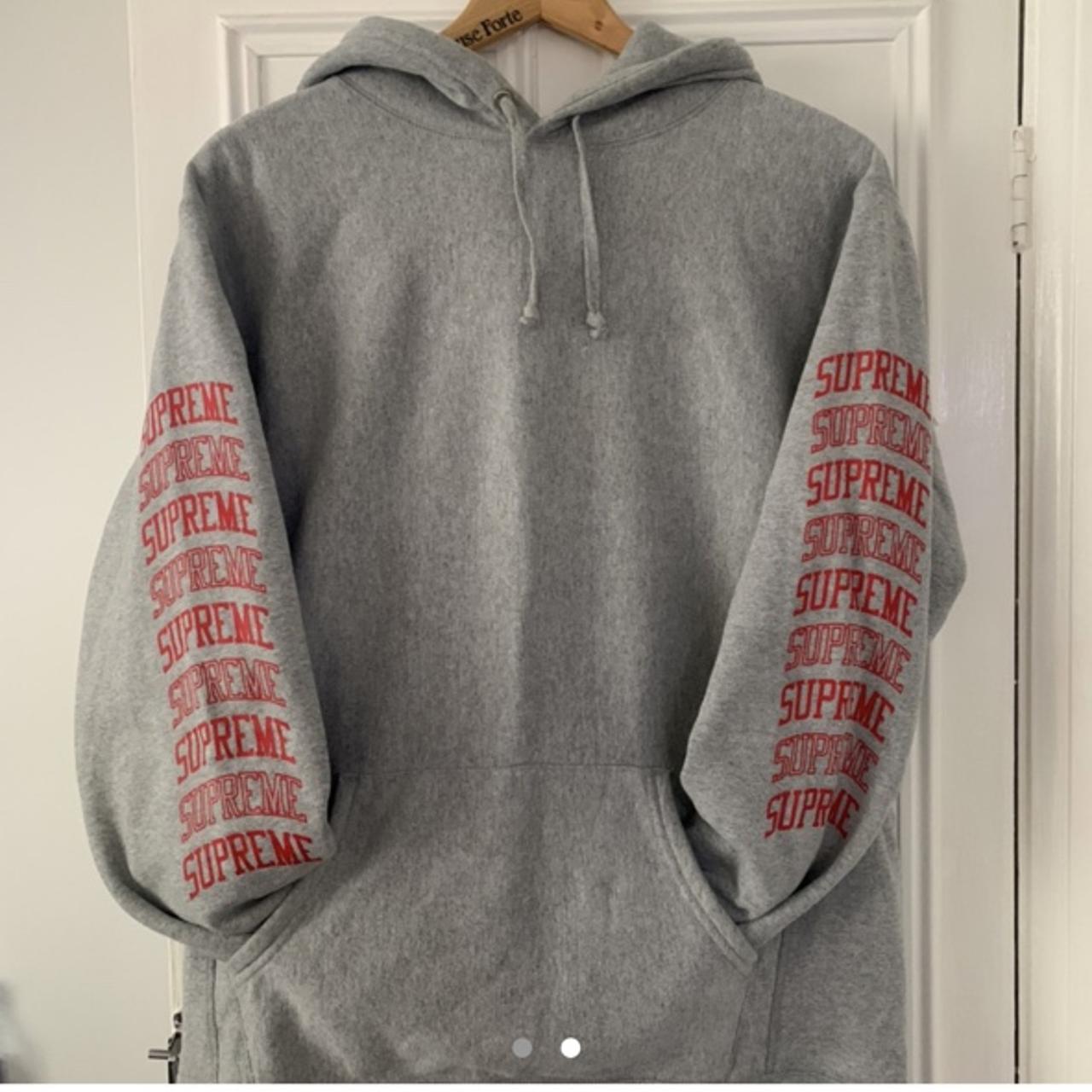 Supreme NY World Famous Red Hoodie (Good as new with - Depop