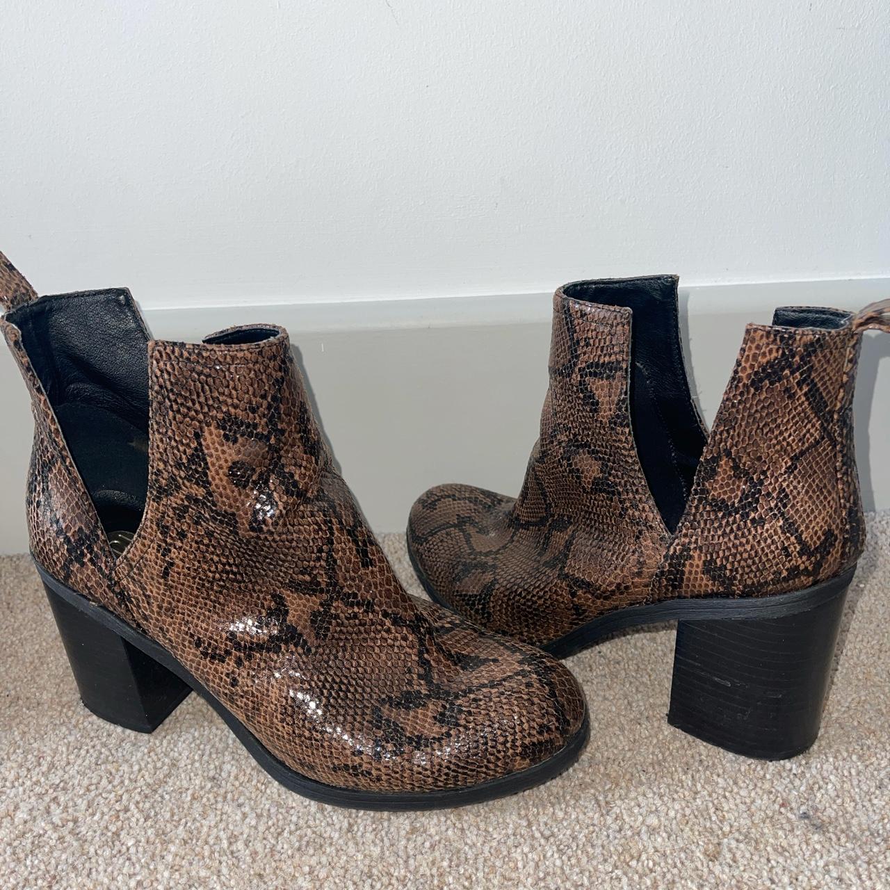 RIVER ISLAND snakeskin ankle boots. Size 6 (UK) but... - Depop