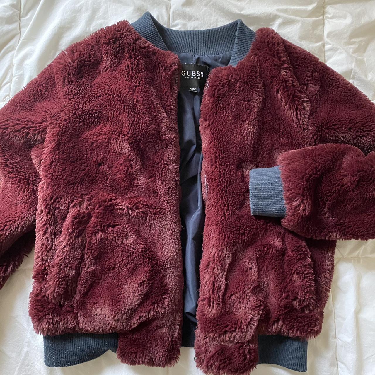 Guess on sale maroon coat