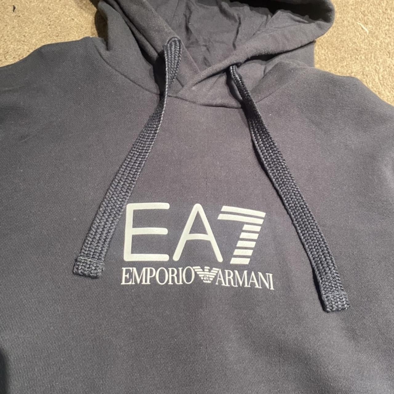 Ea7 grey outlet hoodie