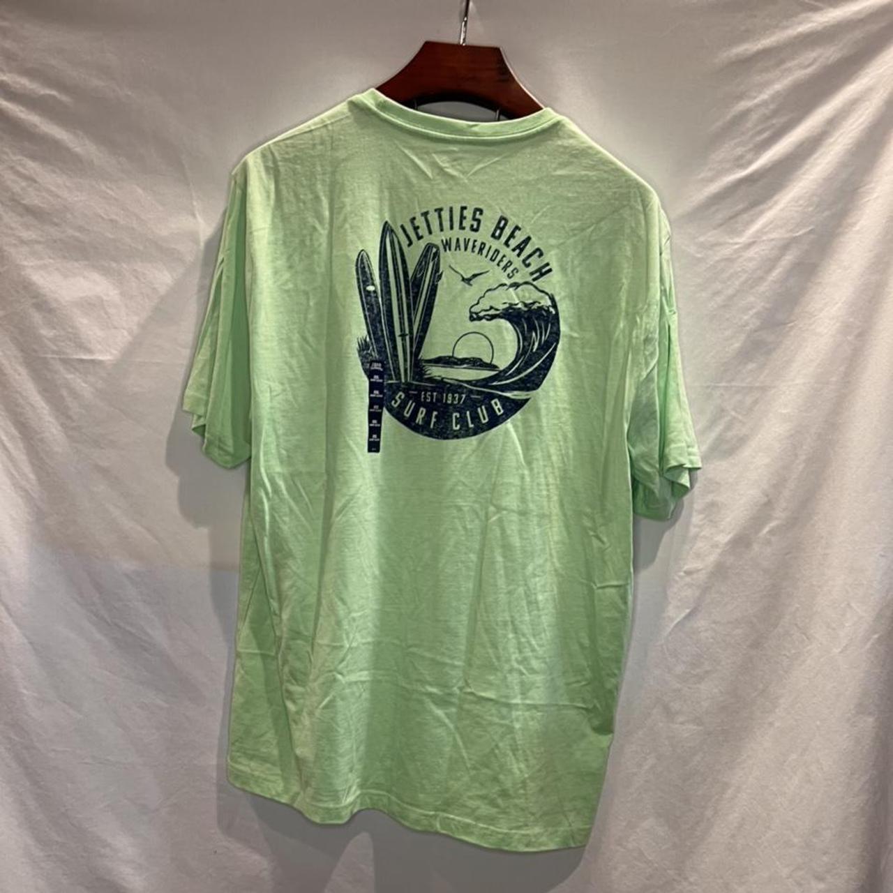 Izod Men's Green T-shirt | Depop