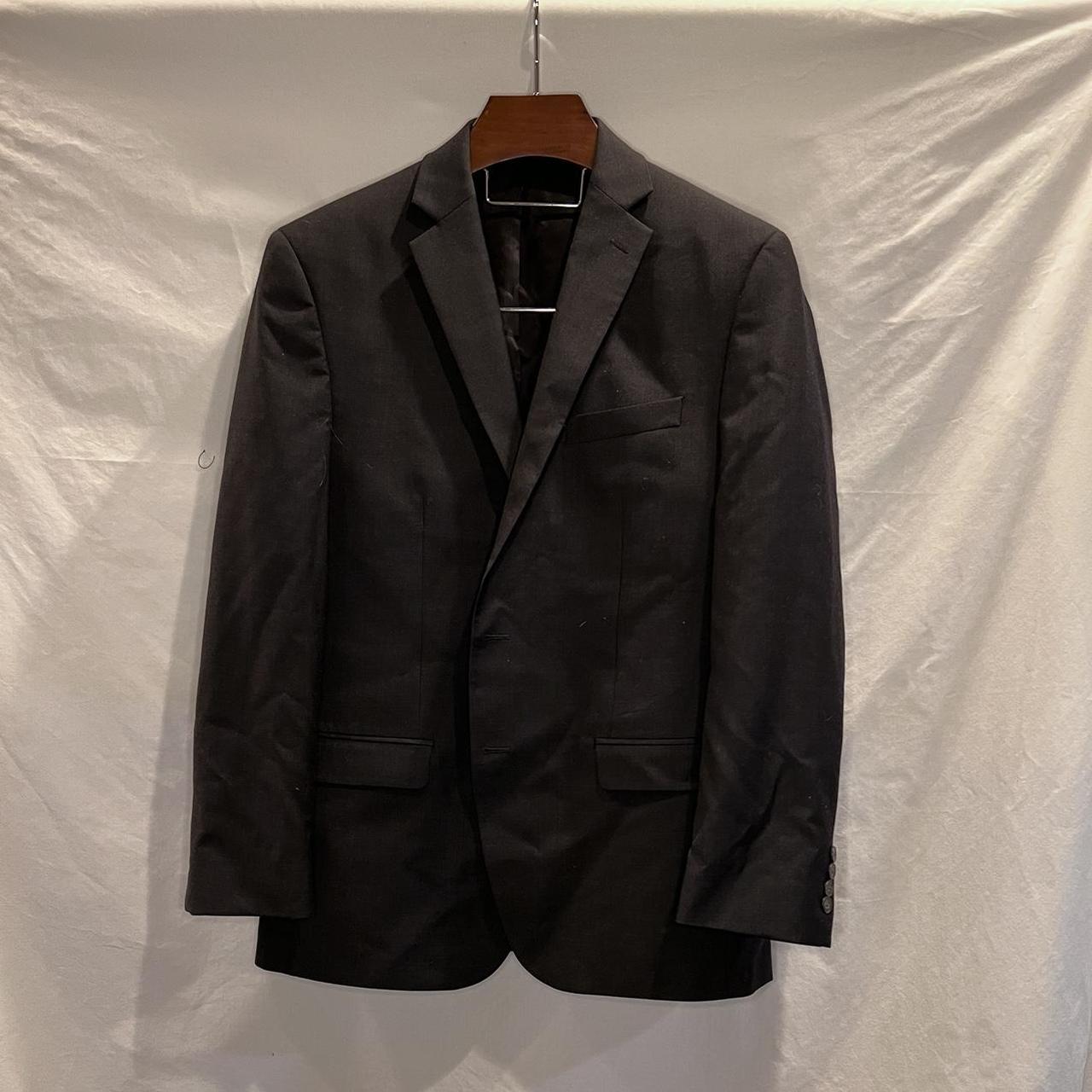 *Custom fit Calvin Klein suit *Jacket features wide... - Depop