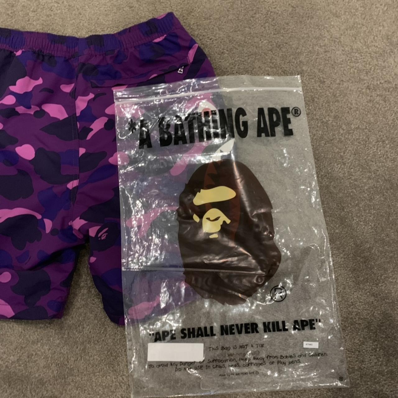 A Bathing Ape Authentic Shark Mouth Shorts Size: - Depop