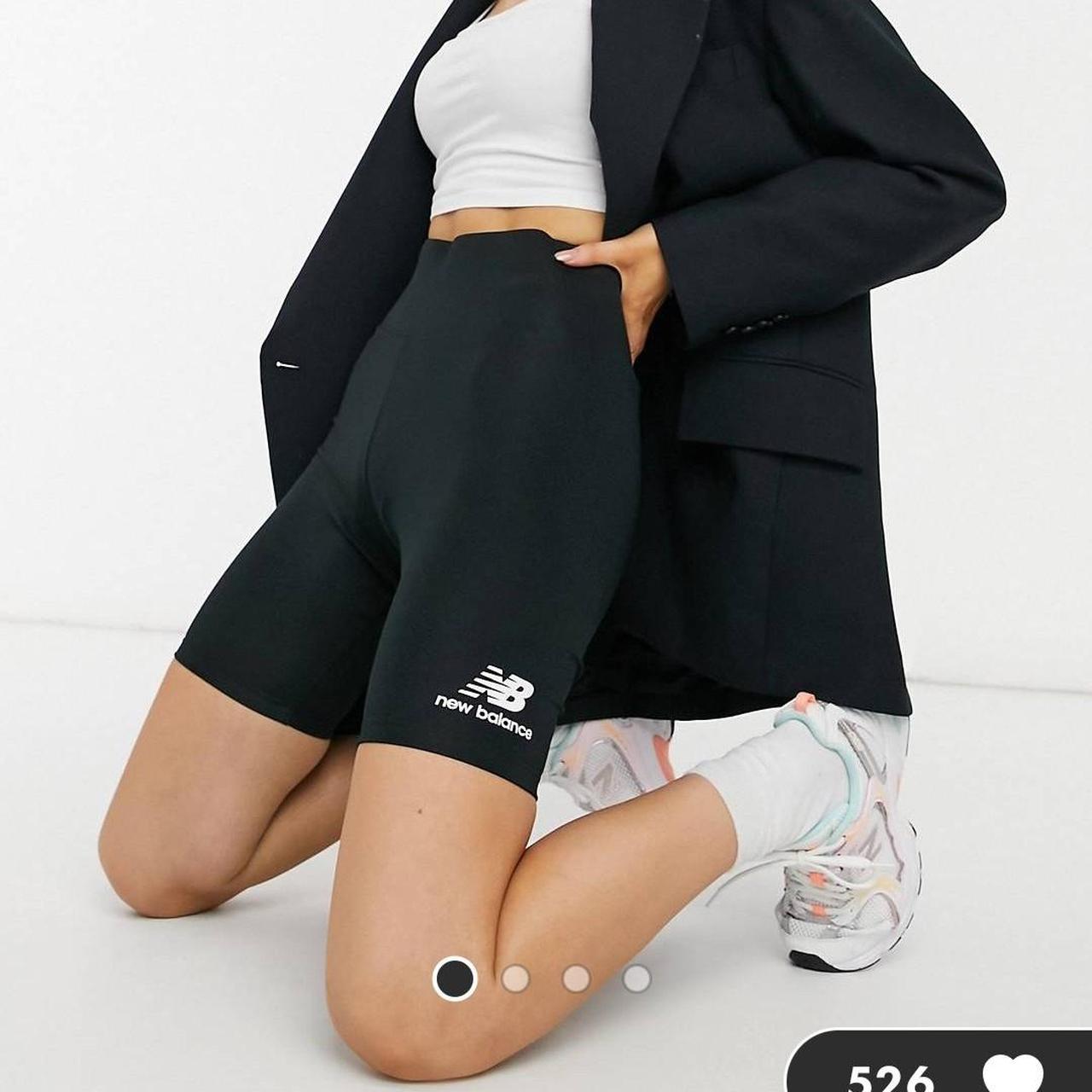 NEW BALANCE CYCLING SHORTS BLACK ELASTICATED... Depop