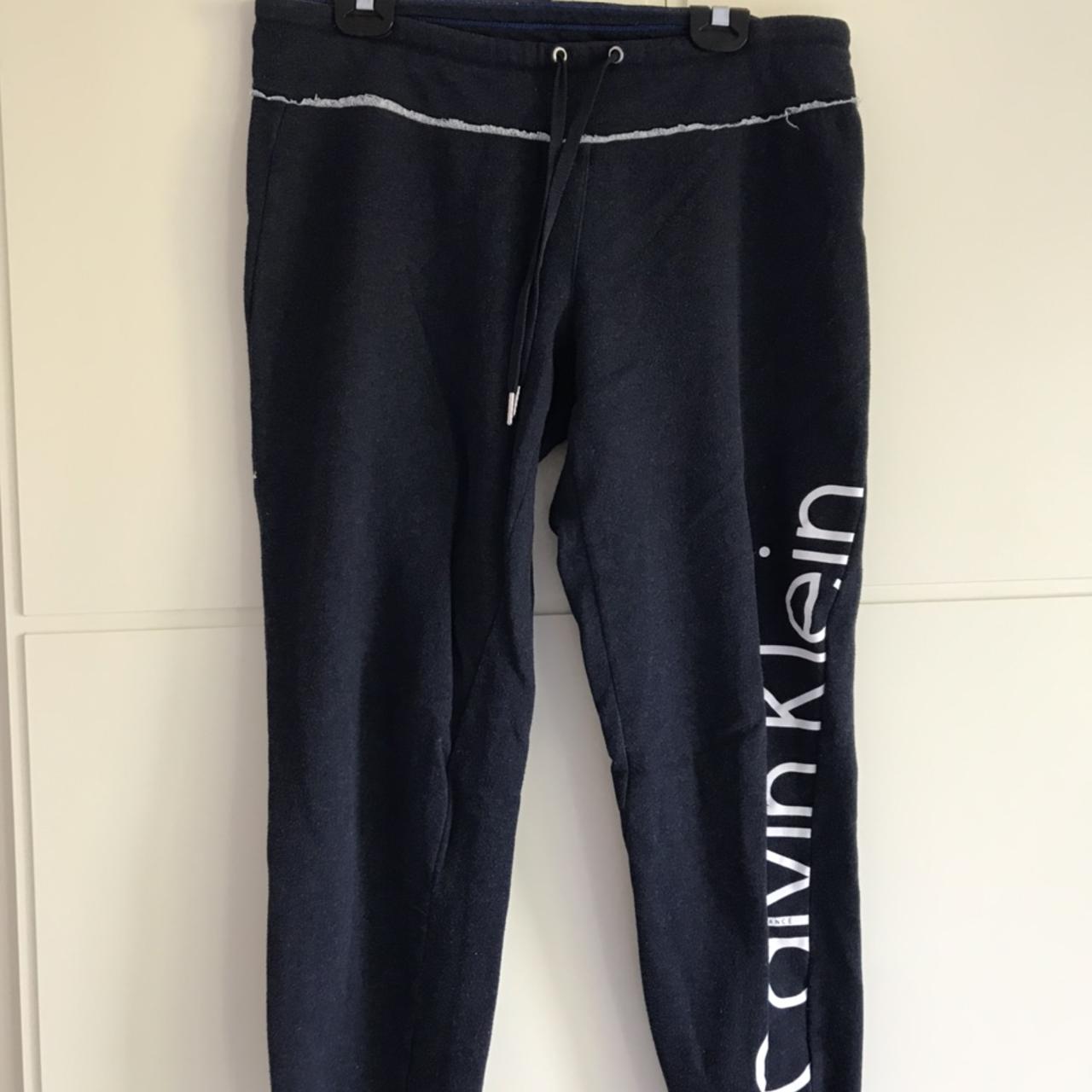 Calvin Klein Womens Navy Joggers Tracksuits Depop