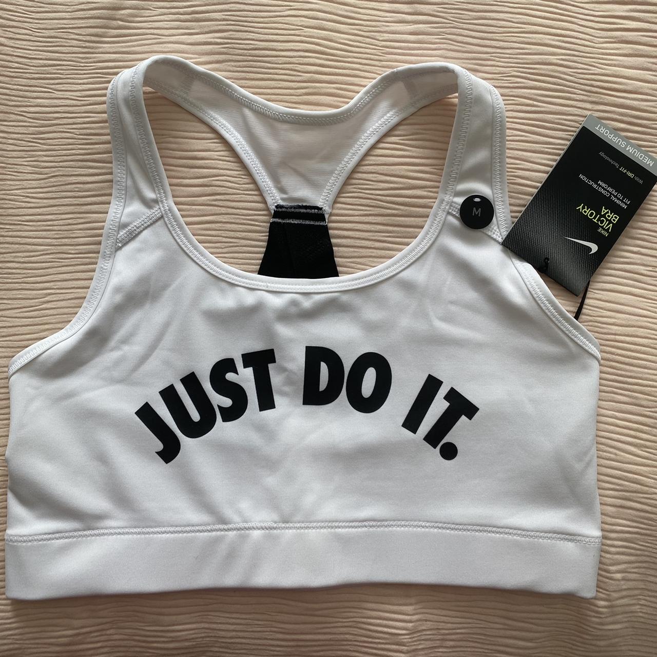 Nike Dri-Fit Sports Bra Women's White New with Tags