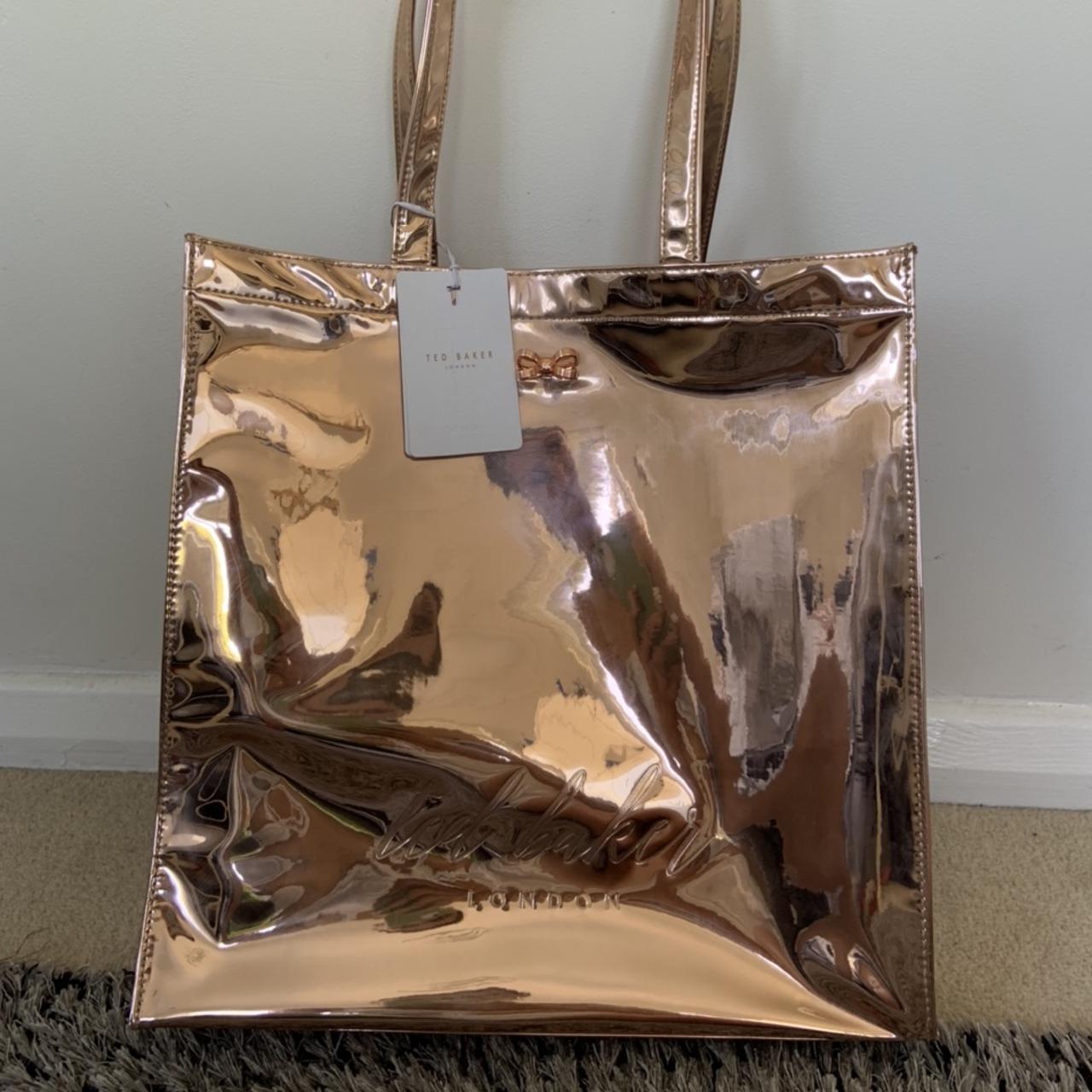 Ted Baker, Bags, Ted Baker Pink With Rose Gold Tote
