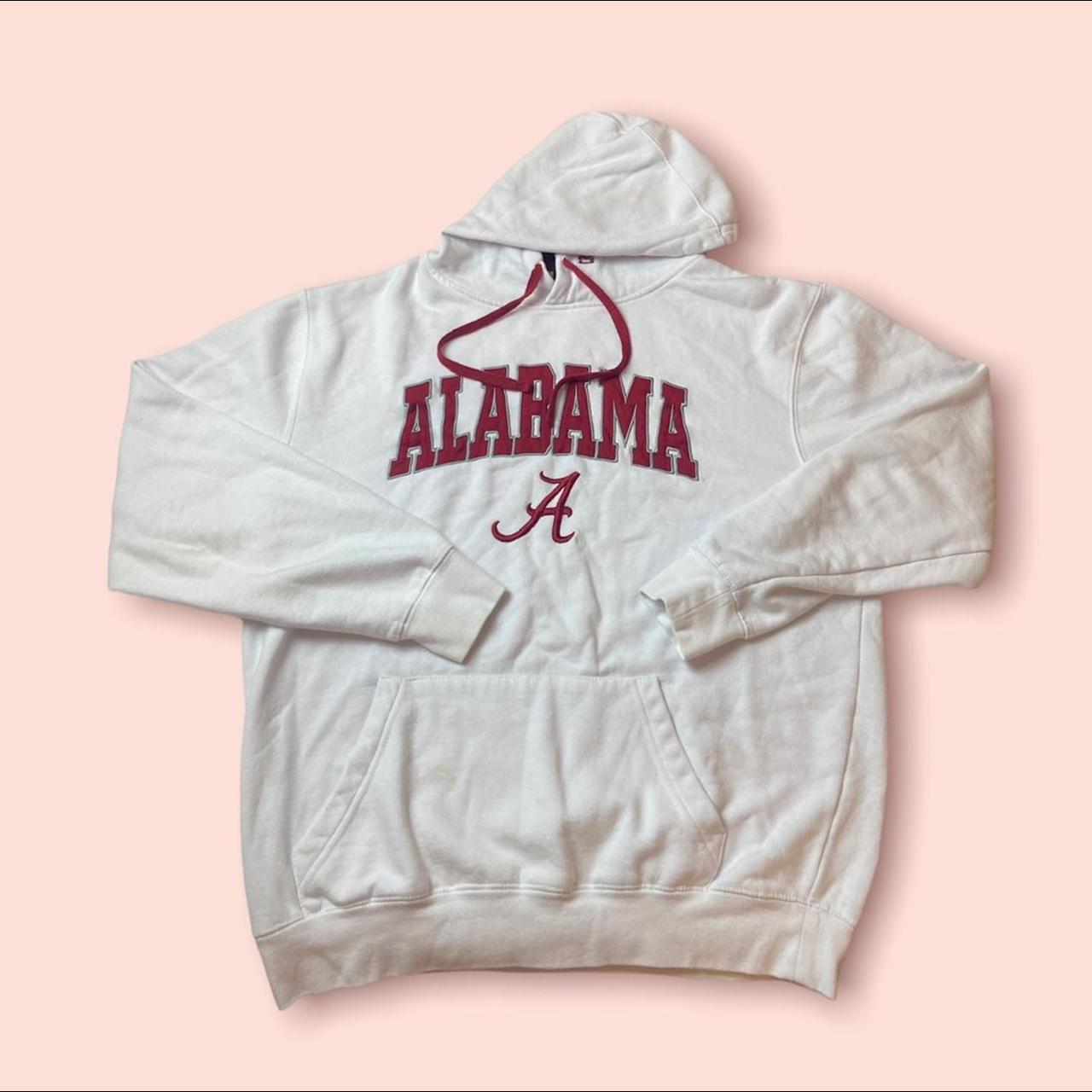 Alabama Hoodie white colored alabama hoodie. tagged... - Depop