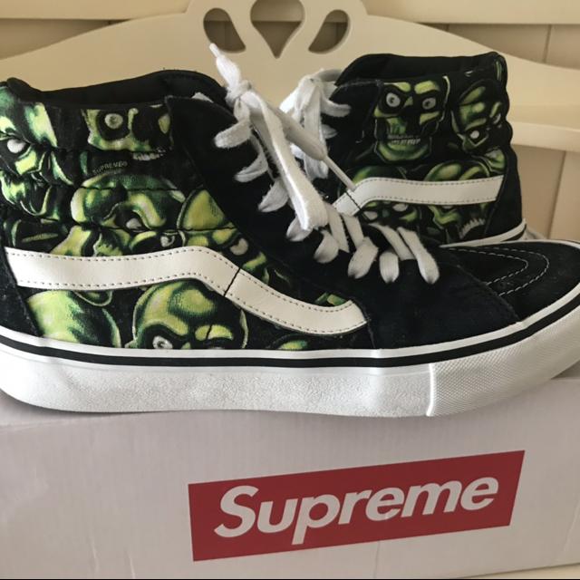 27.0 supreme vans skull pile sk8-Hi-