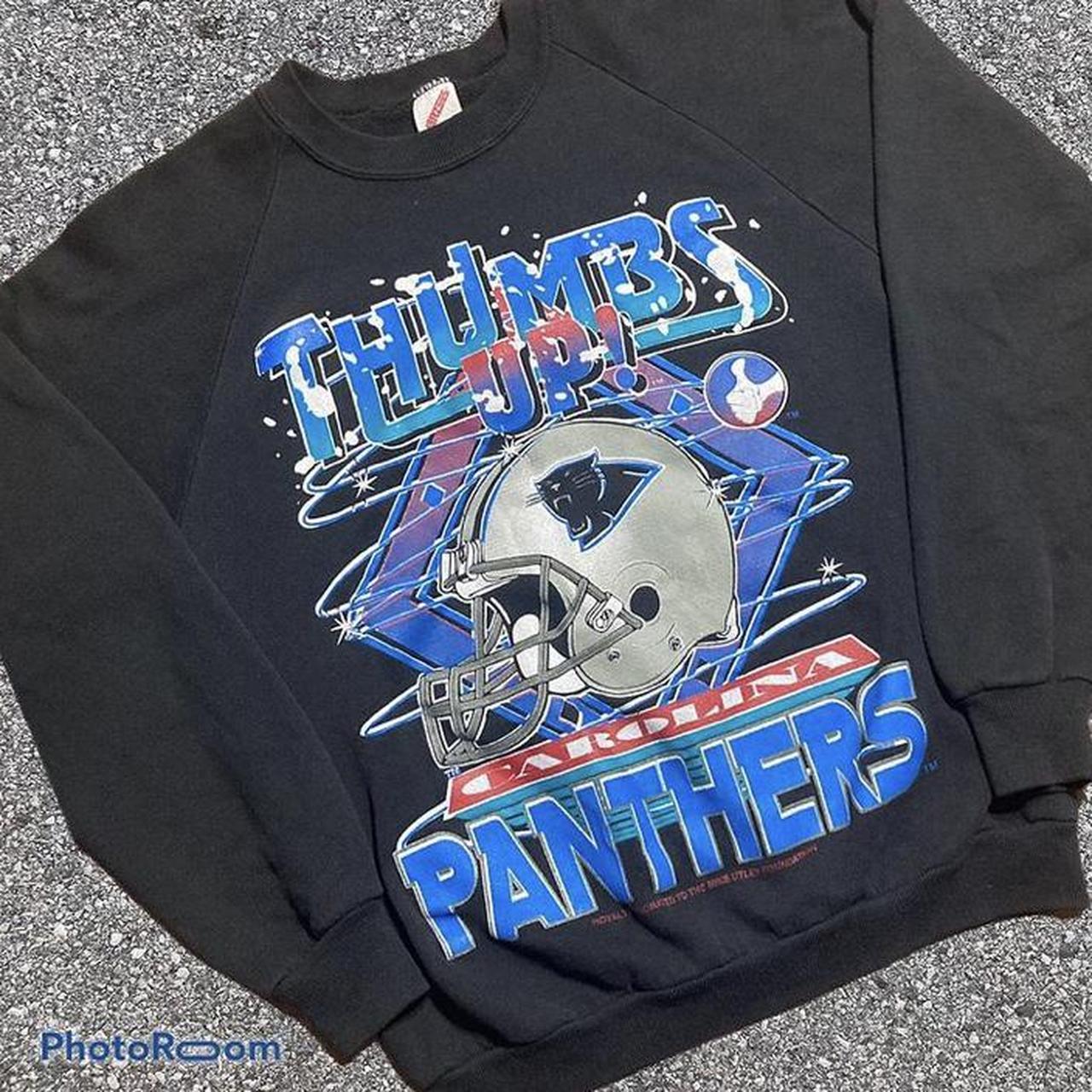 Vintage Carolina Panthers Thumbs Up Crewneck Depop