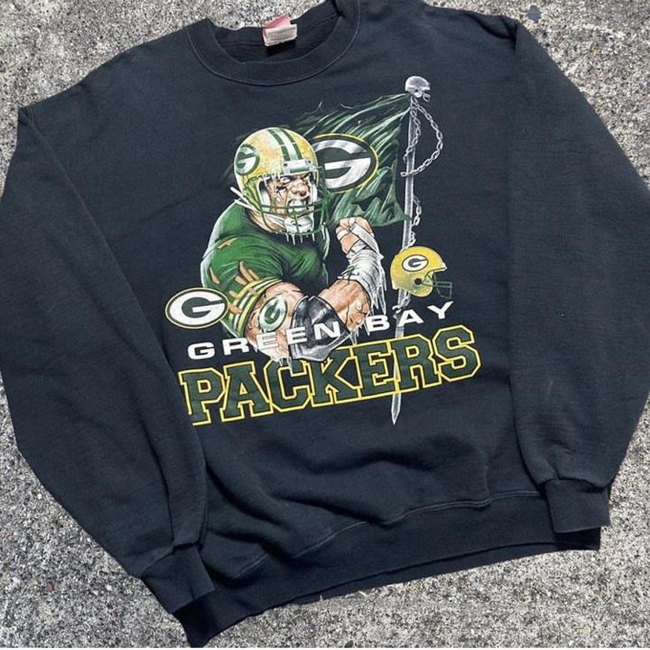 Green Bay Football Sweatshirt Vintage Green Bay Crewneck 