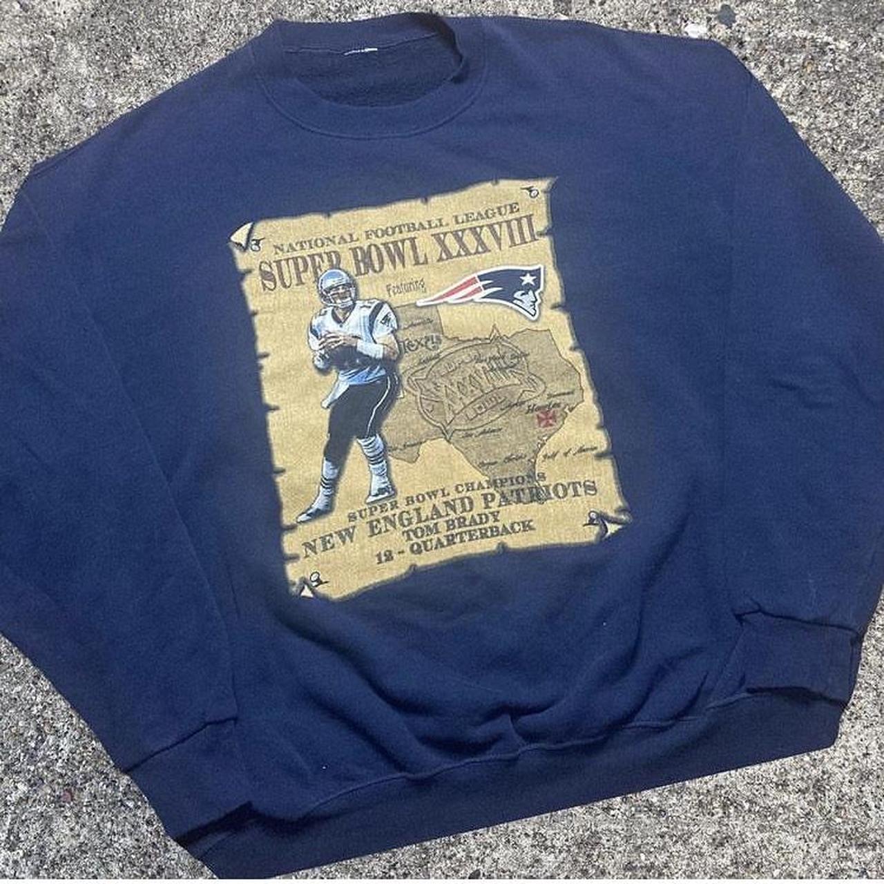 NFL New England Patriots Super Bowl XXXVIII Sweatshirt Crew Neck