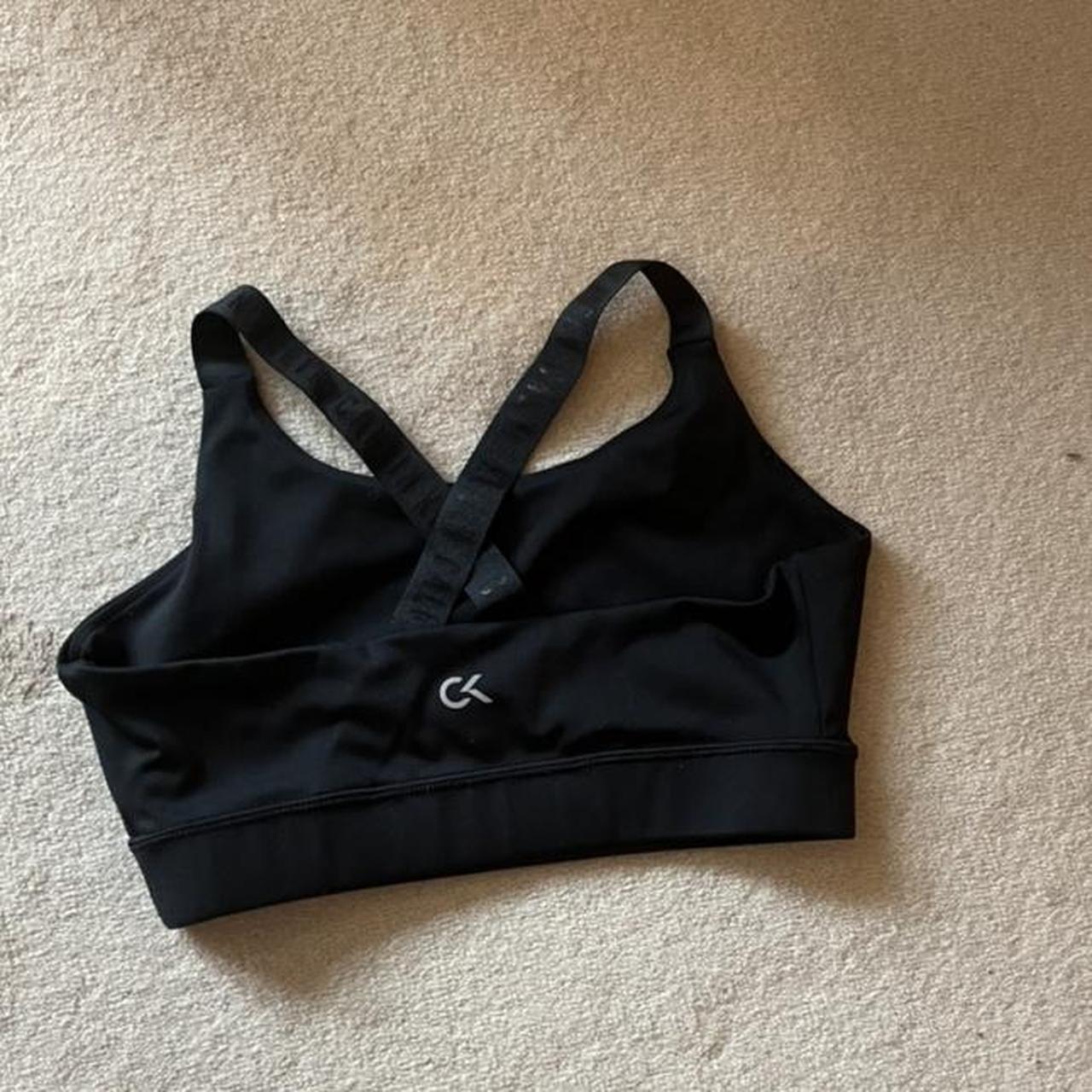 Calvin Klein Sportswear Women's Black Bra | Depop