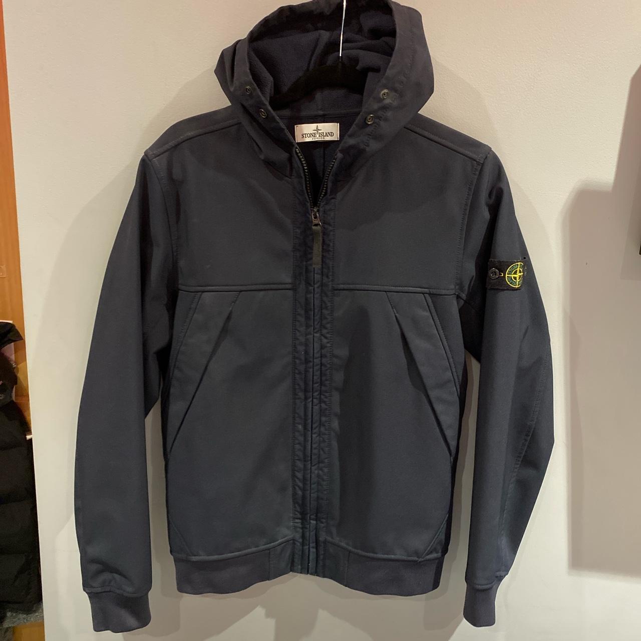 Stone island soft shell Size 14 but I’m a small and... - Depop