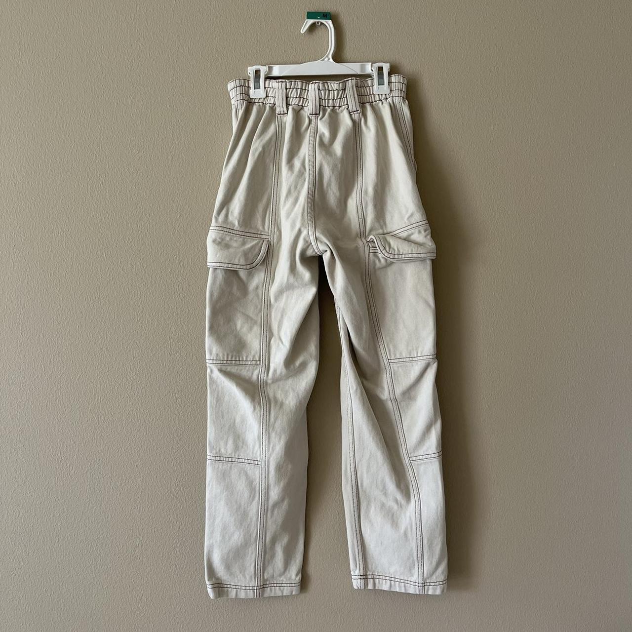 - Pacsun cargo pants - Cream/off white color with... - Depop