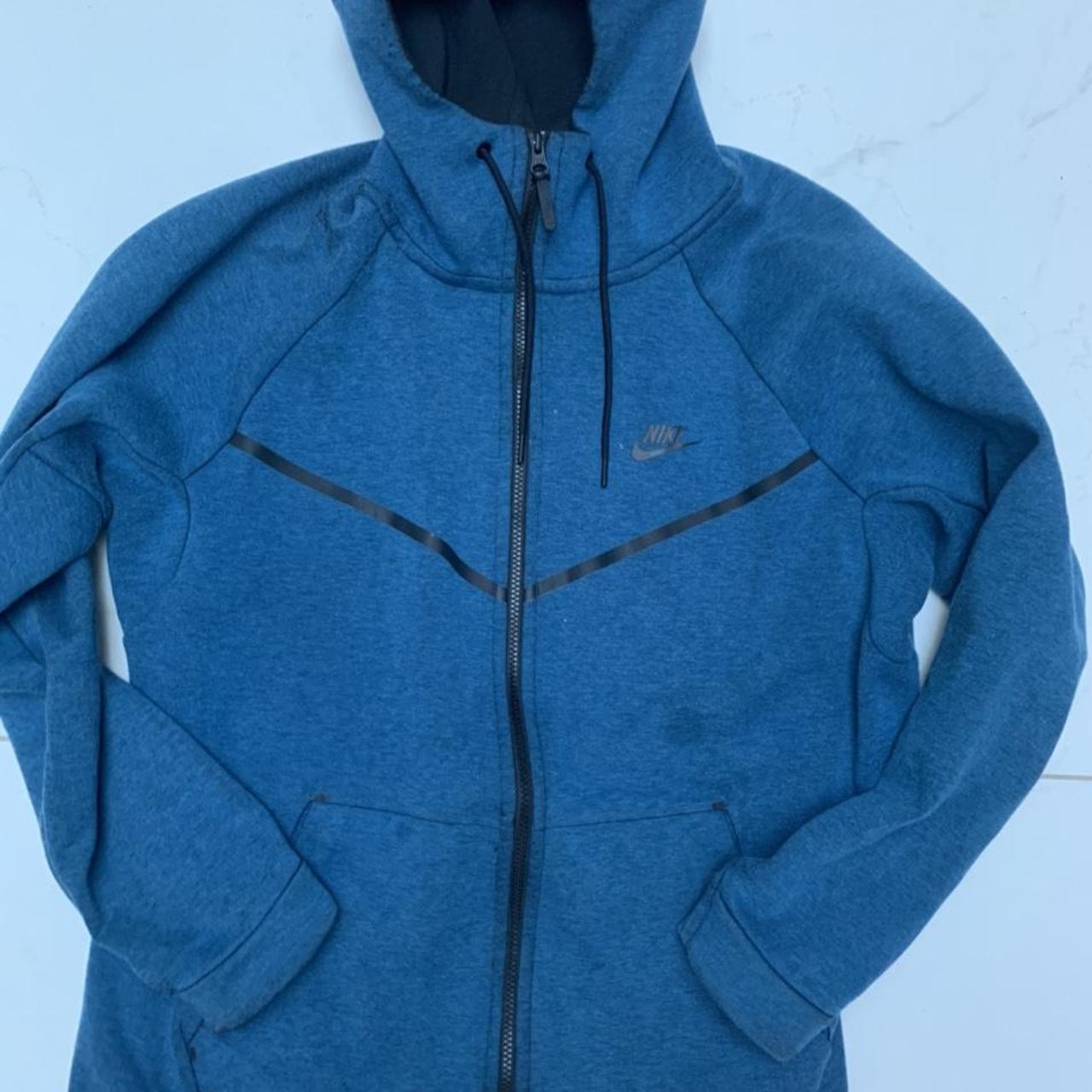 blue tech fleece jacket