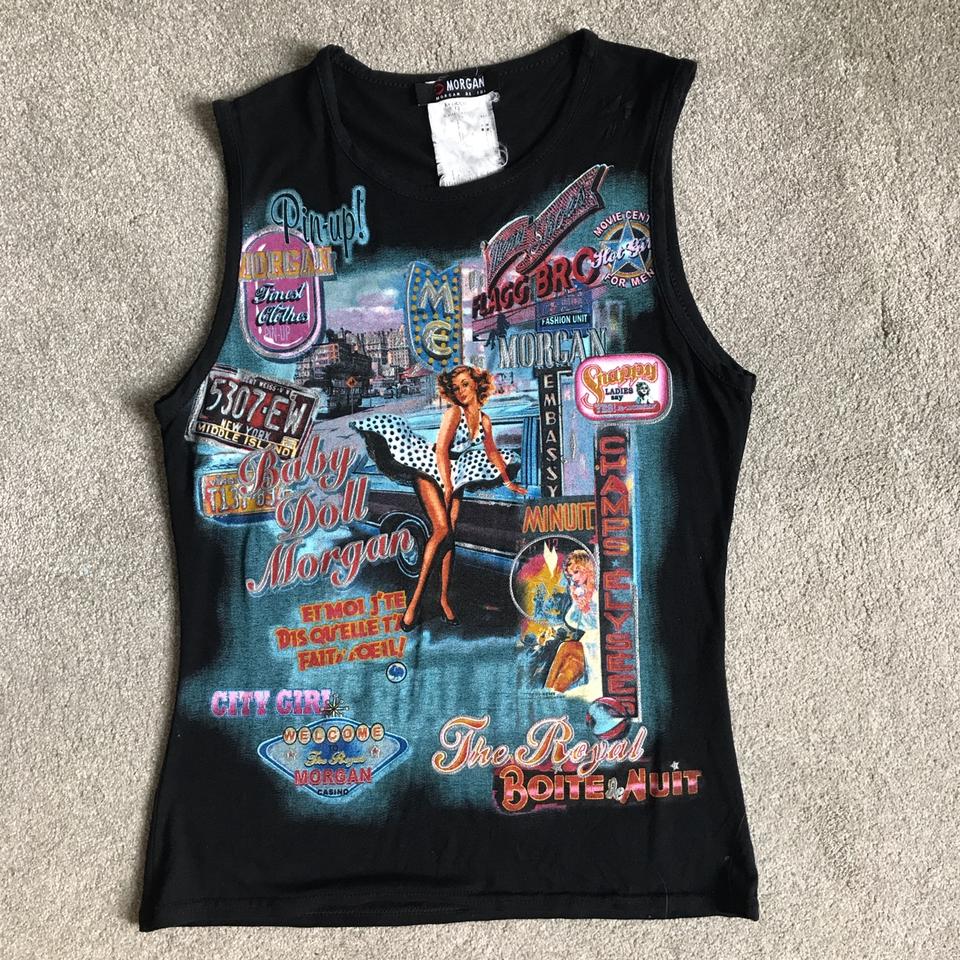 Incredibly rare Morgan de toi graphic tee tank top Depop