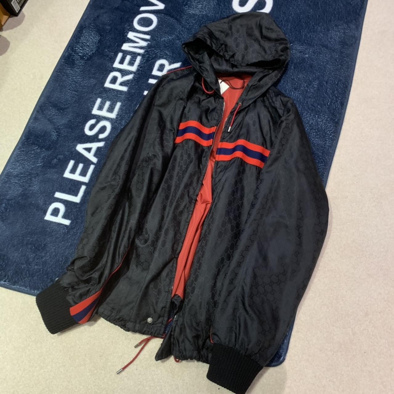 Gucci bomber jacket windbreaker. Size XL. Like new - Depop