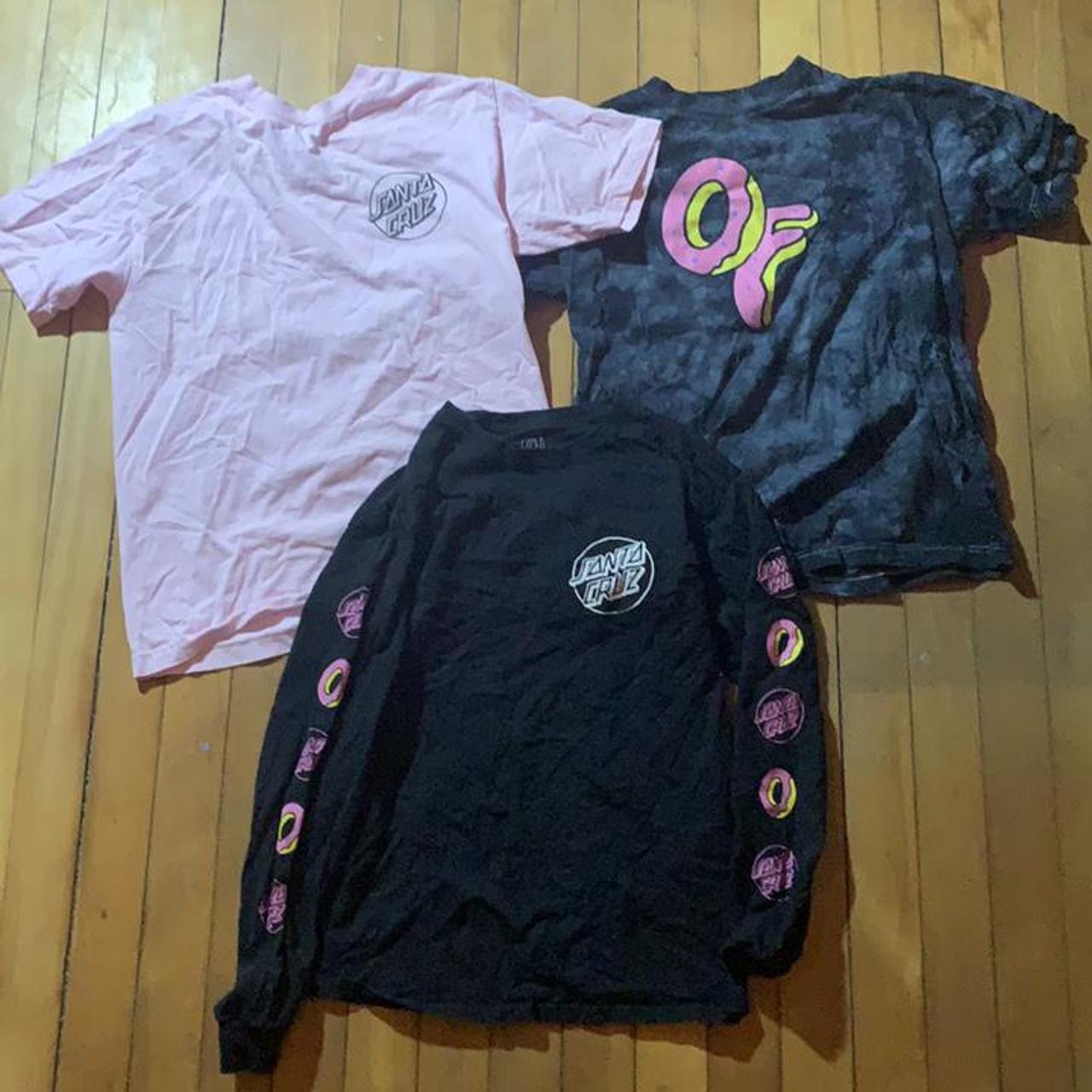 Three Odd Future shirts, all size medium, all good... - Depop