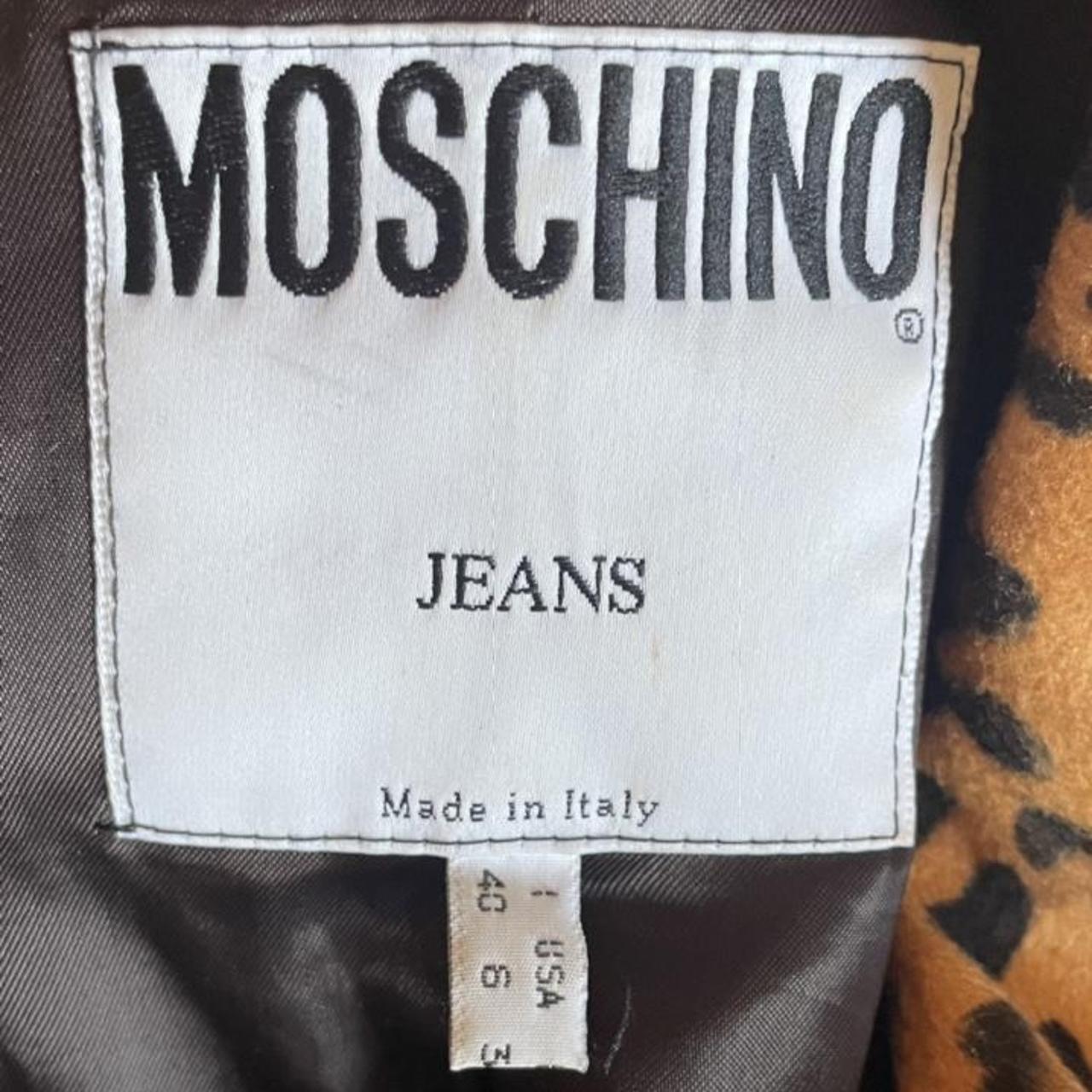 Vintage 90s animal print jacket by Moschino jeans,... - Depop