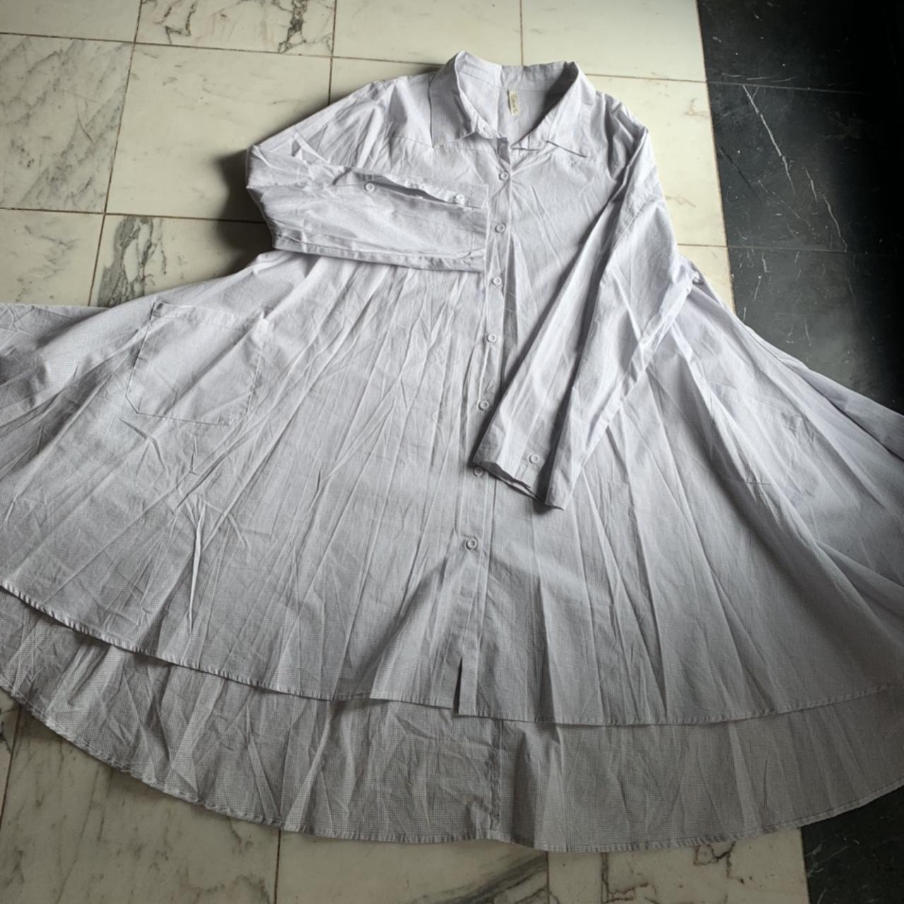 Love Label Women's Grey and White Dress