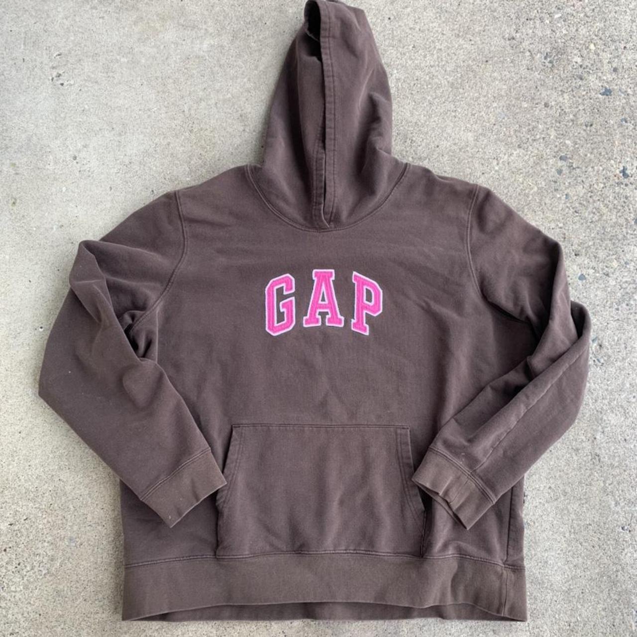 gap brown hoodie depop