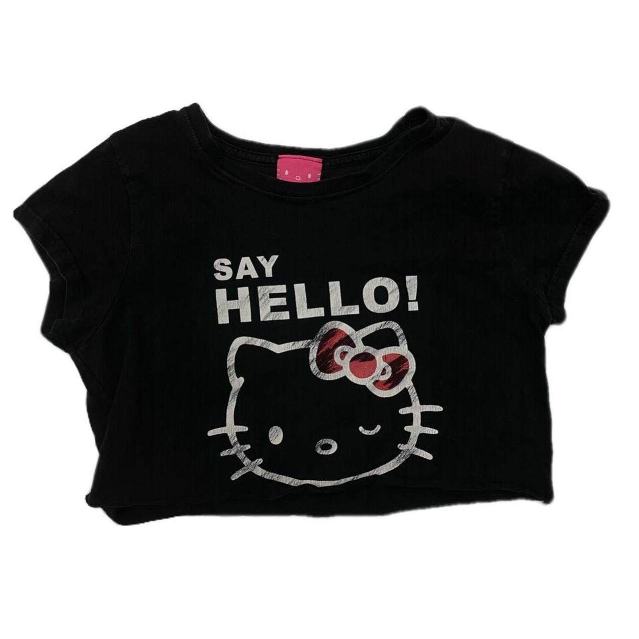 Hello Kitty black waterproof vinyl wraparound - Depop