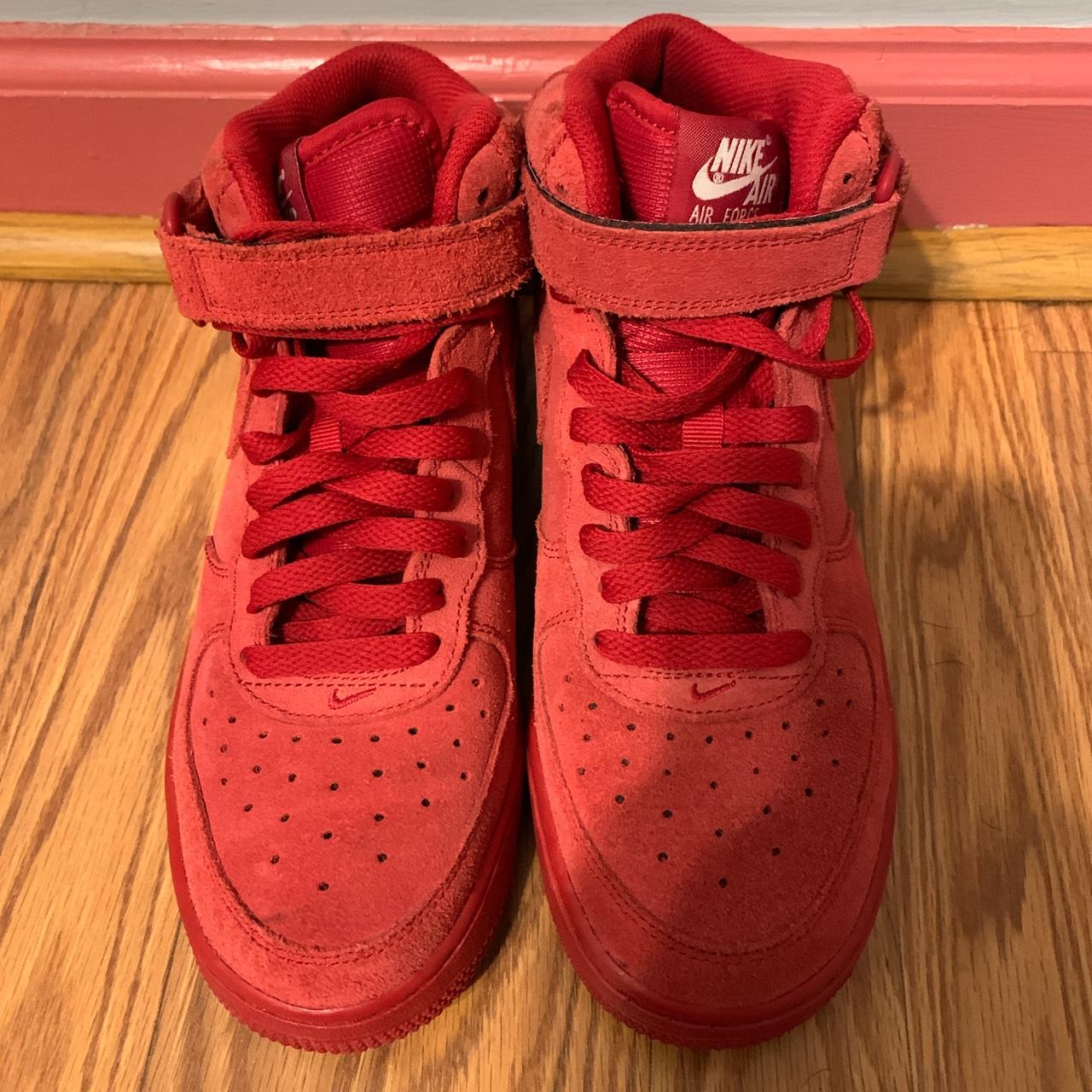 Red suede af1 online