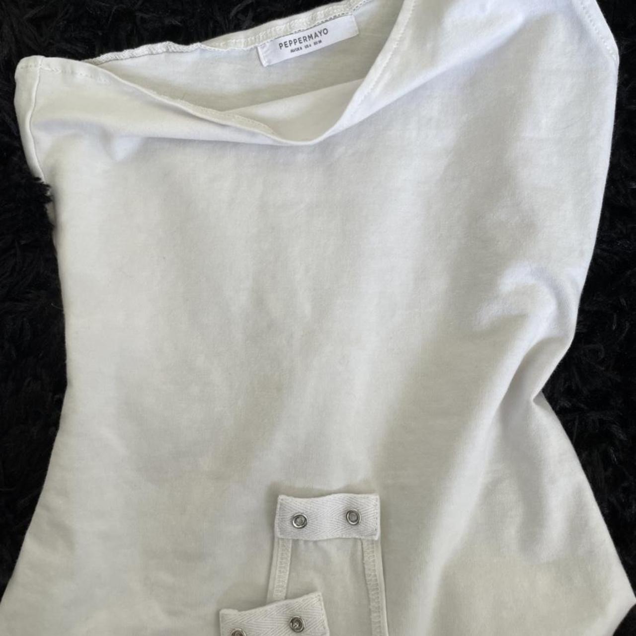 Product Image 4 - White one shoulder Peppermayo stretchy