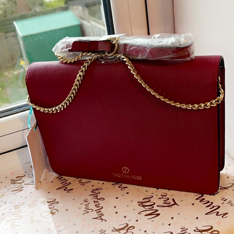 Tabitha Webb Plum Crossbody Evening outing Bag with Depop