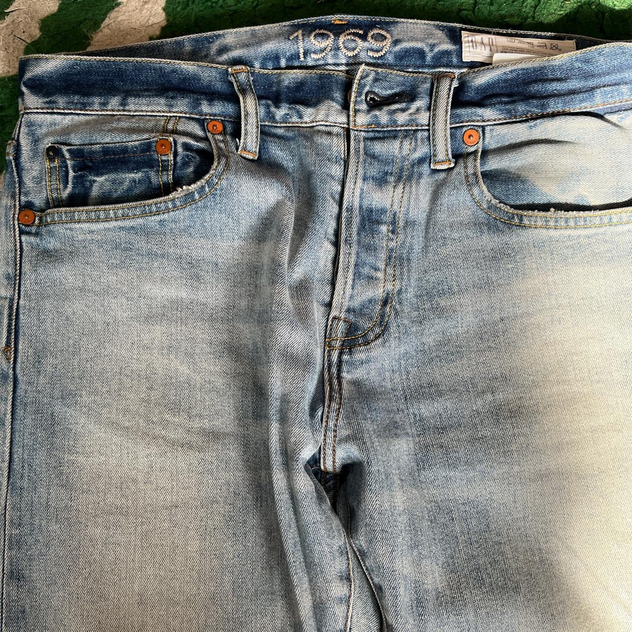 Gap 1969 slim fit selvedge denim jeans 30” x... Depop
