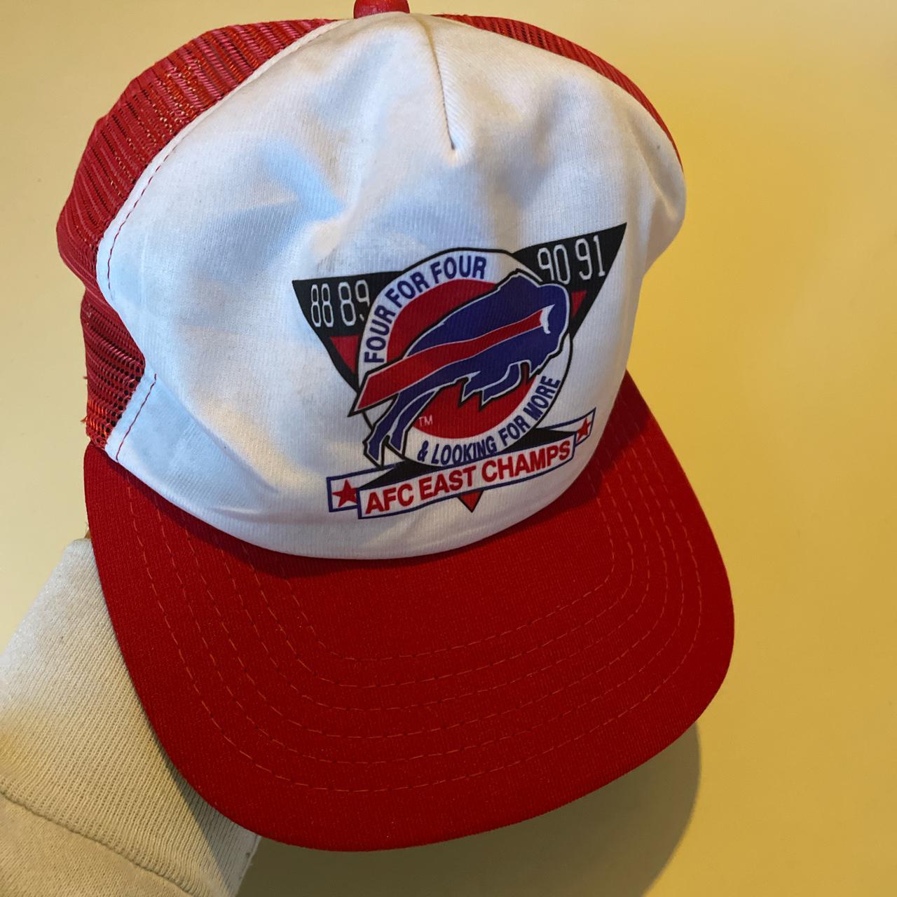 Vintage Rare 90s New Era Buffalo Bills AFC East - Depop