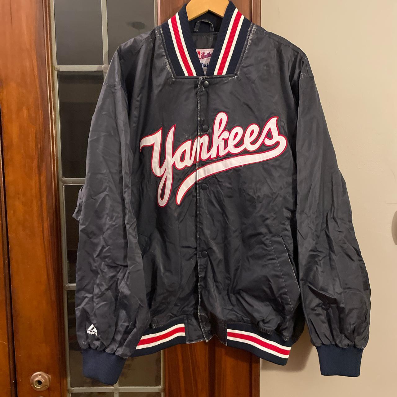 Vintage Majestic NY Yankees MLB Bomber Jacket XL.... - Depop