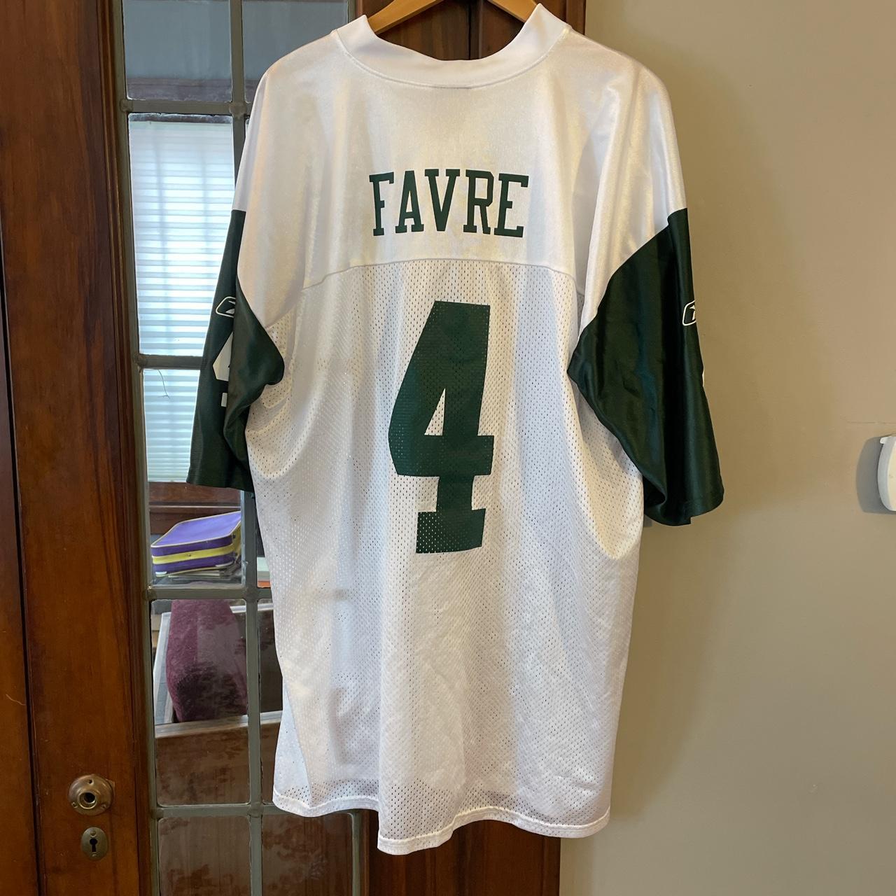 Reebok Youth XL NFL Brett Favre New York Jets Jersey #4 White