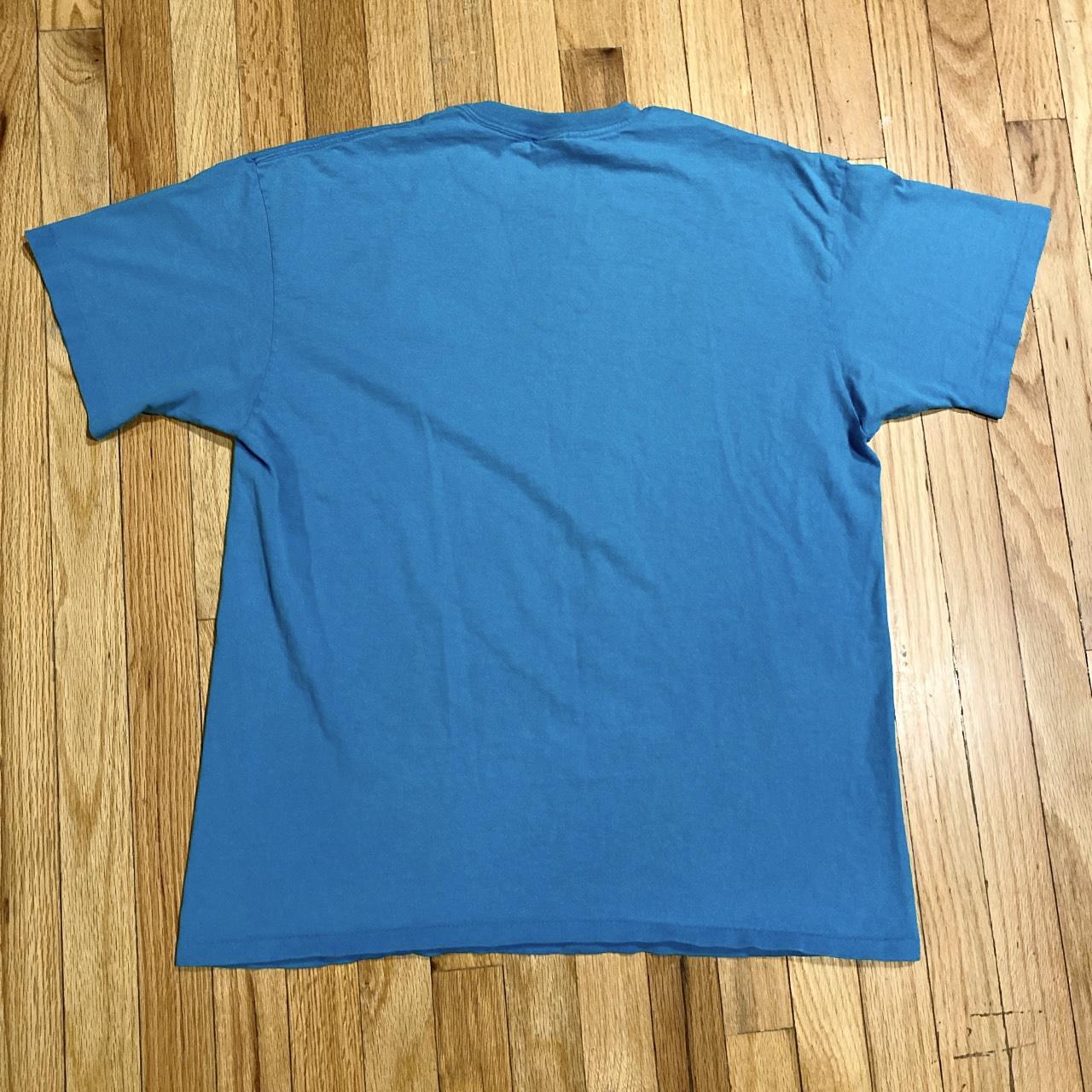 Men's Blue and Grey T-shirt | Depop