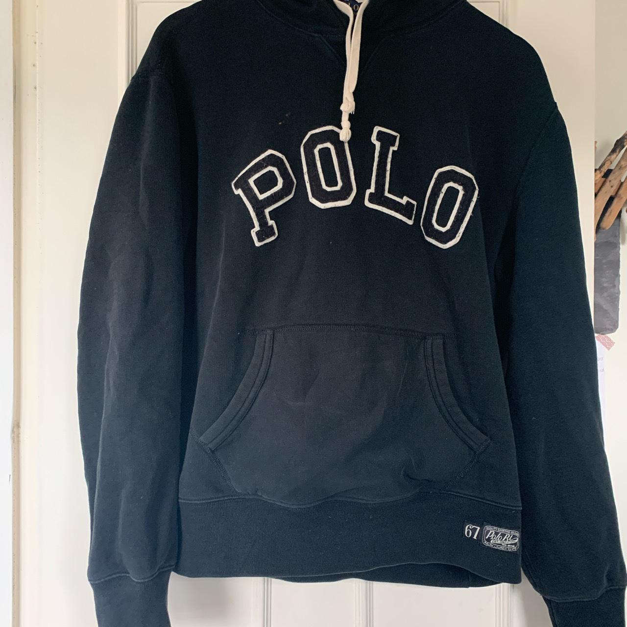 polo spellout hoodie