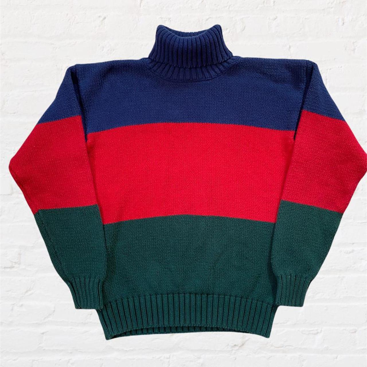 gap colorblock turtleneck sweater