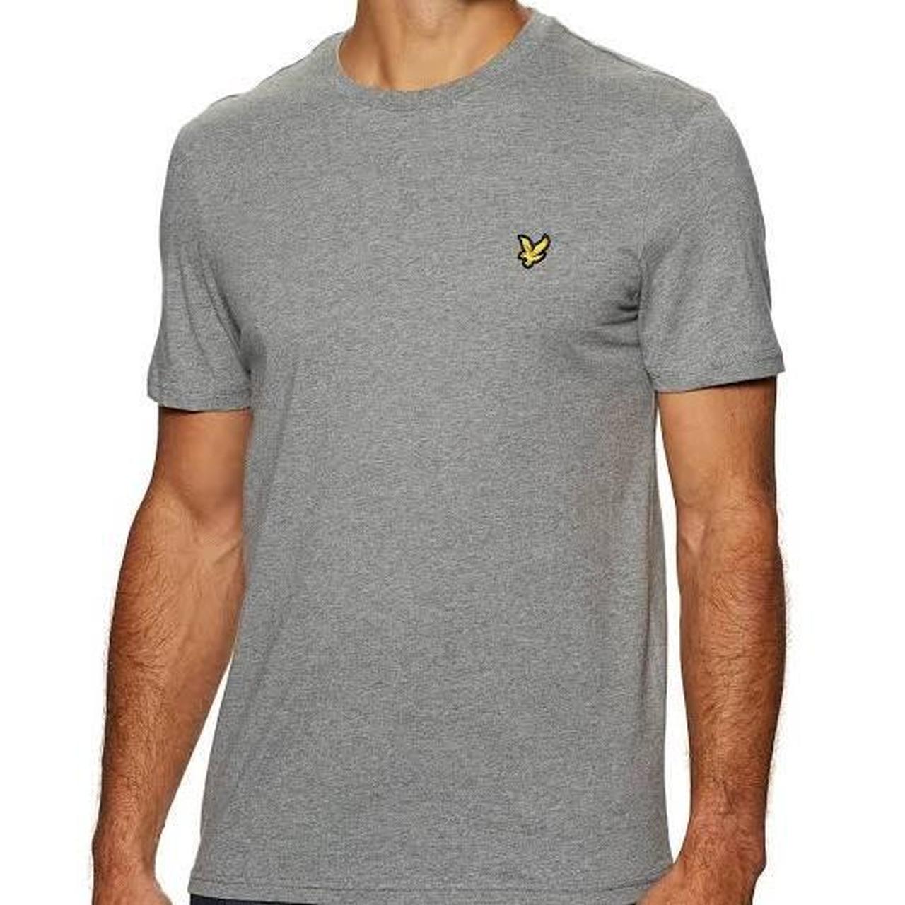 Lyle & Scott Plain Crew Neck T-shirt Grey👕 #tshirt... - Depop