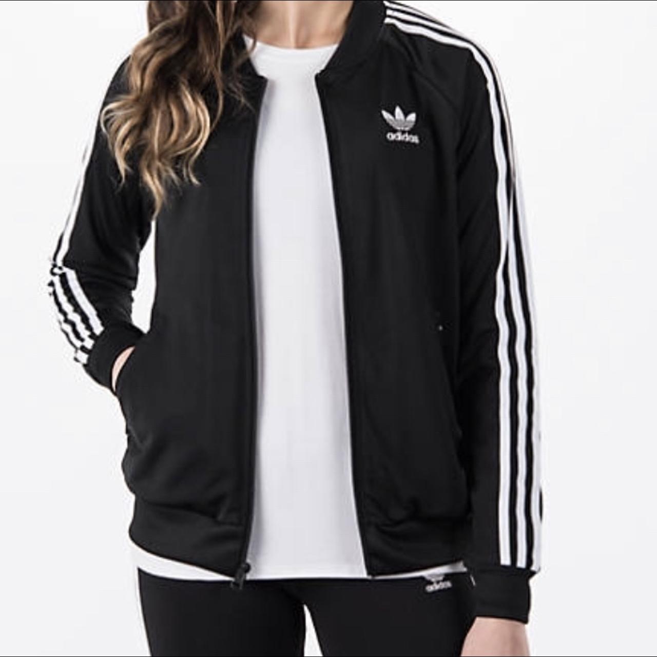 Black adidas superstar jacket best sale