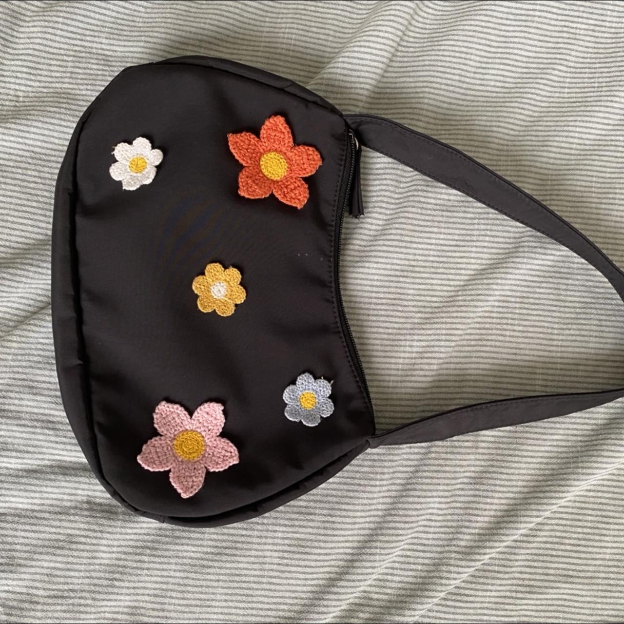 floral patch shoulder bag , - in perfect condition/