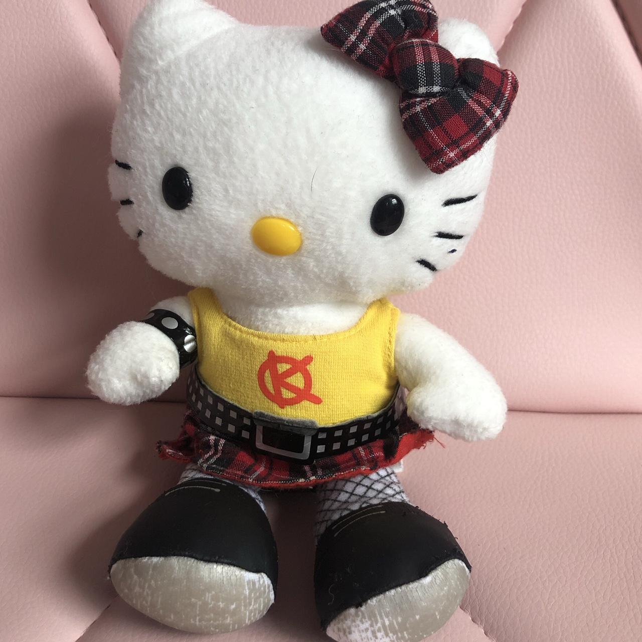 punk hello kitty plush