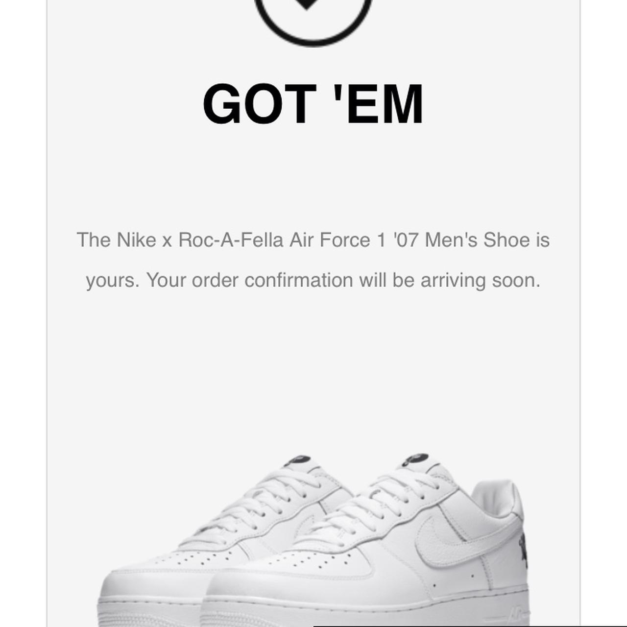 Nike Air Force 1 07 Roc-A-Fella trainers size UK 10...