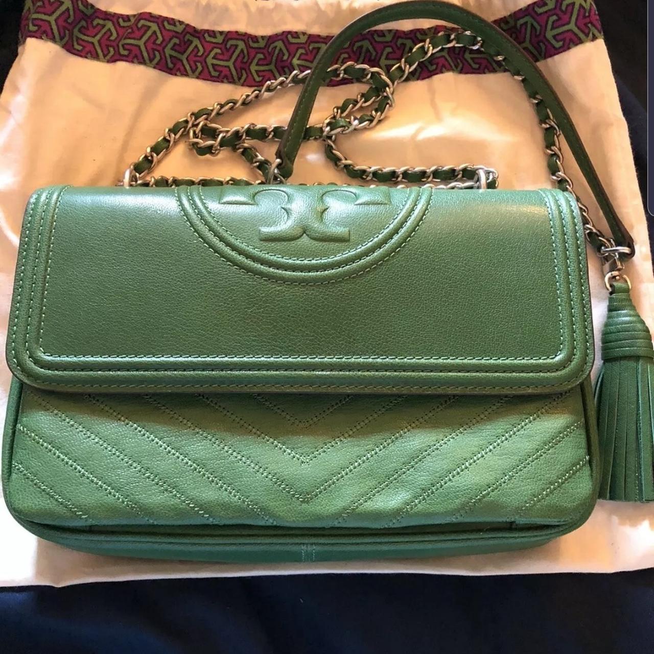 tory burch fleming green