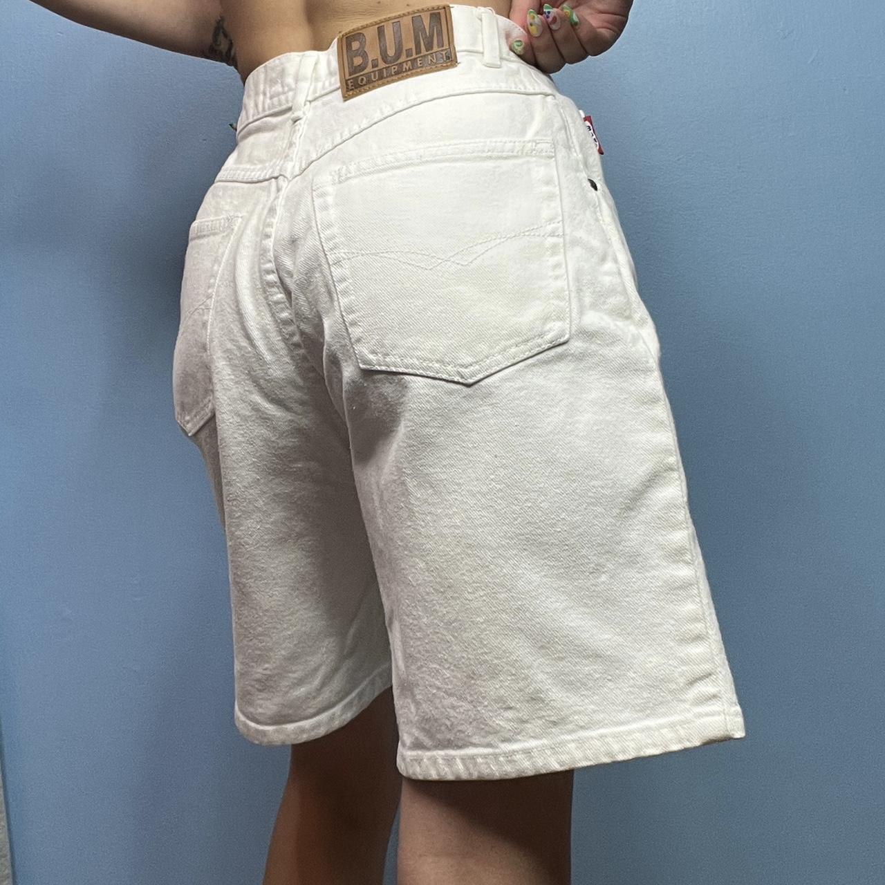 B.U.M. Equipment Women's White Shorts | Depop