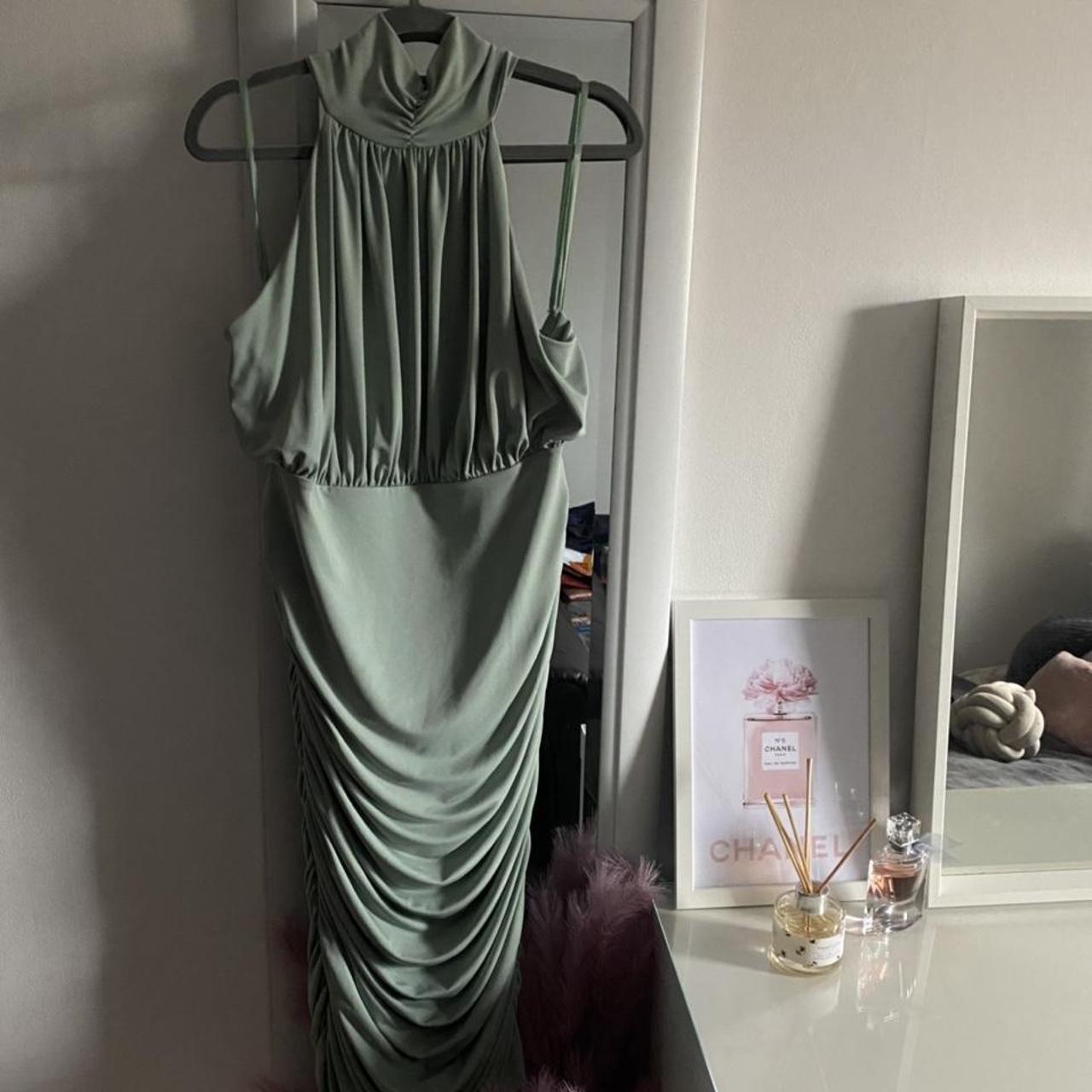 Size 16 Ax Paris dress worn for one day duck egg Depop