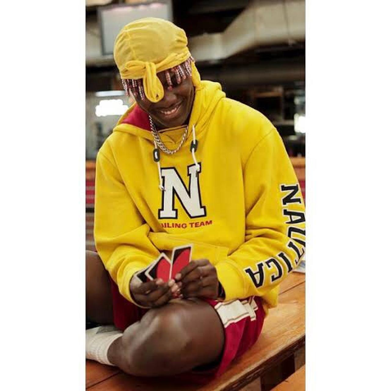 Yellow store nautica hoodie