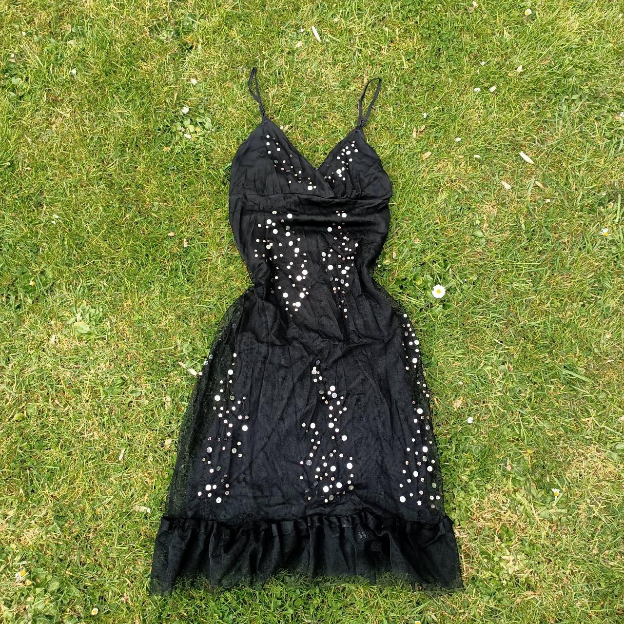 Oasis black outlet sparkle dress