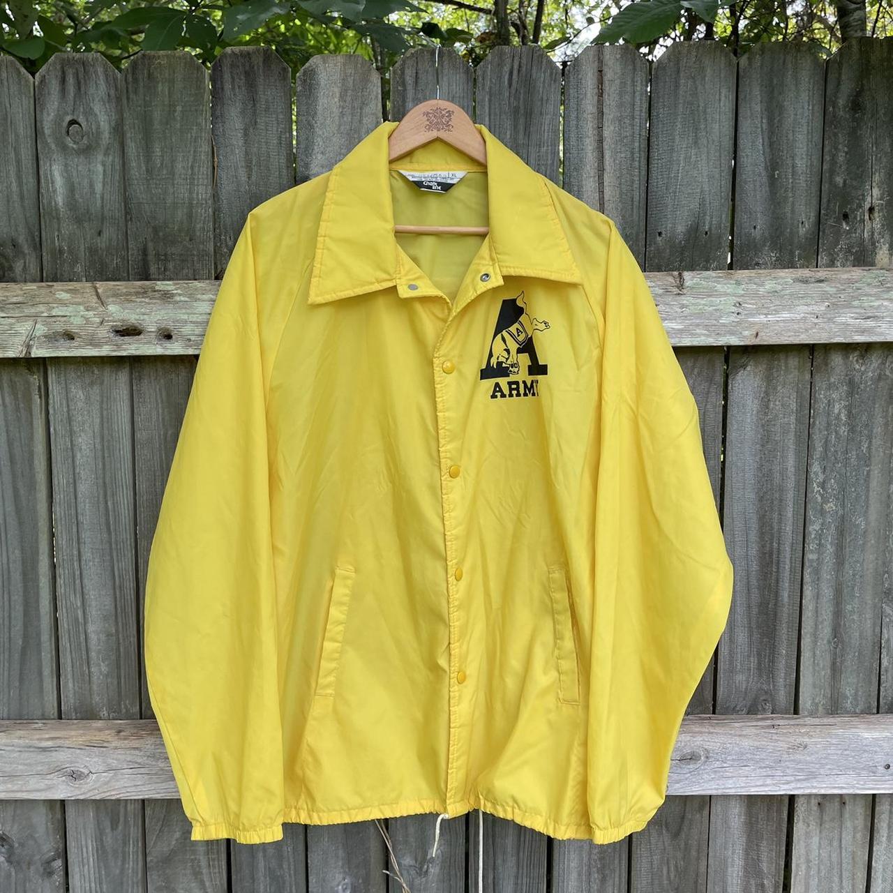 Chalk Line Men's Yellow and Black Jacket | Depop